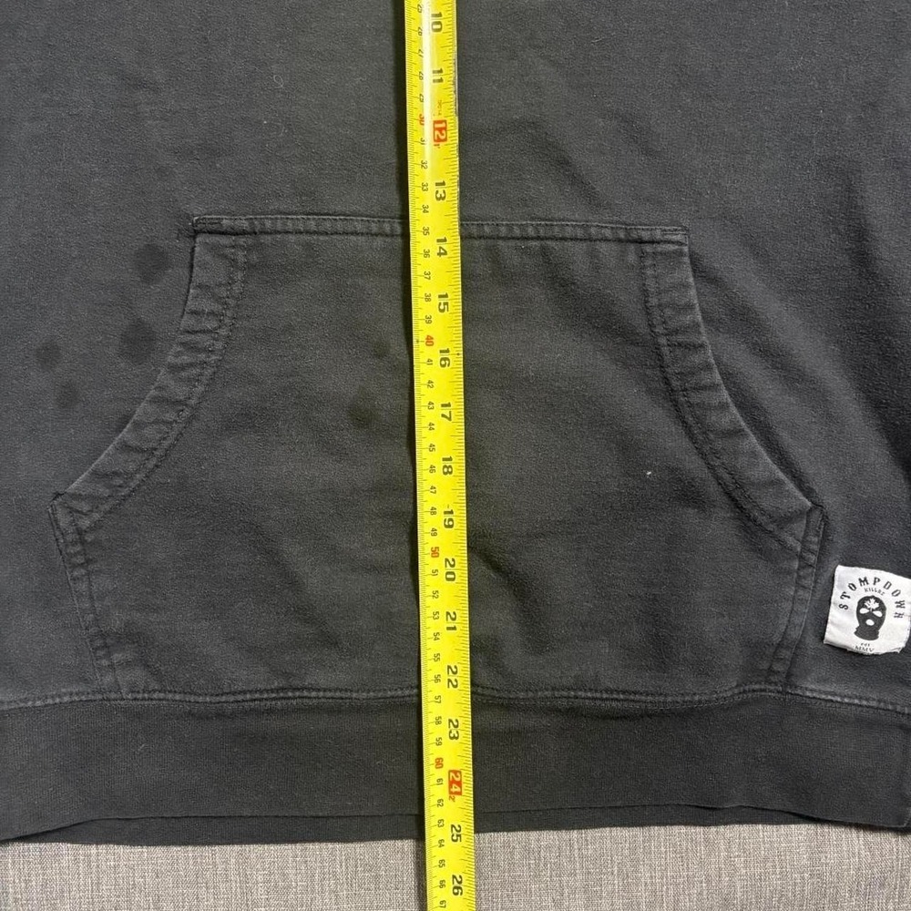 Stompdown black hoodie with pink skull and crossbones design - M - Picture 7 of 7